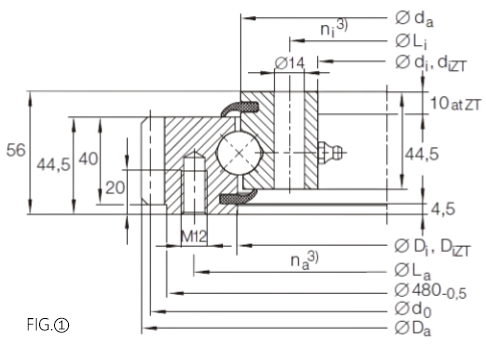 LVSA Series Four-point Contact Ball Bearings